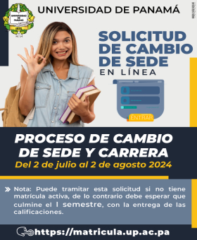 Cambio de Sede y Carrera Junio 2024