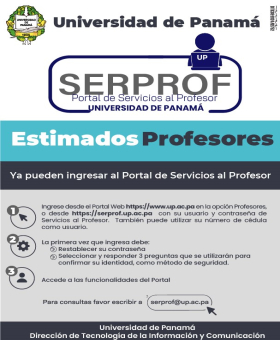 portal de servicios al profesor, serprof